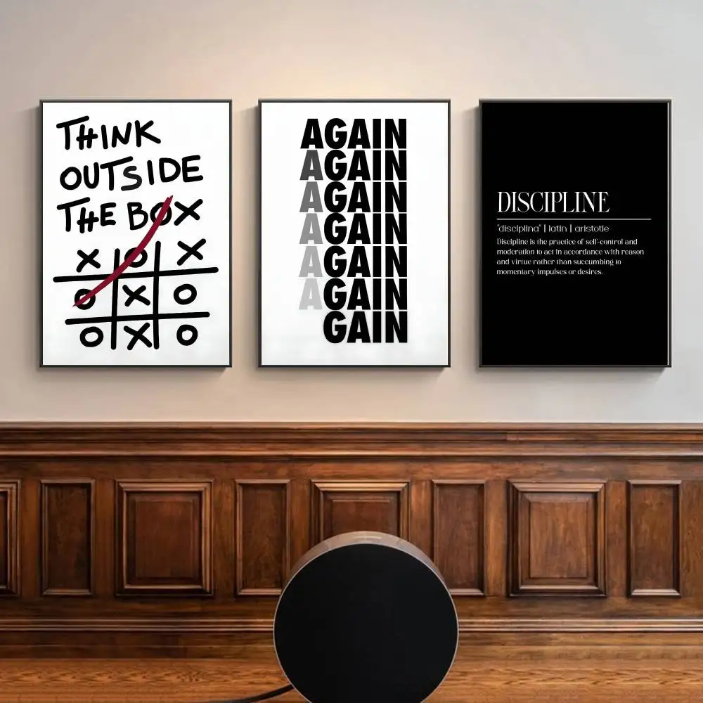 Home Office Room Inspiration - لوحة فنية جدارية بتصميم ملهم باللونين