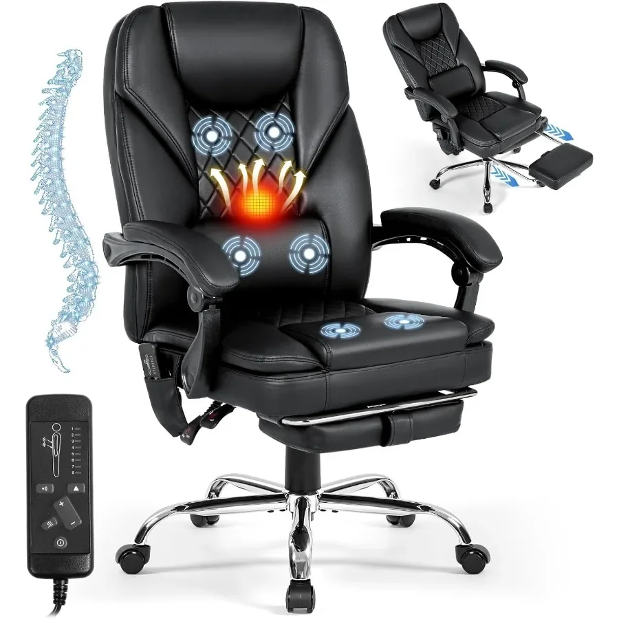 Ergonomic Office Chair - كرسي مكتب مزود بخاصية التدليك والتدفئة