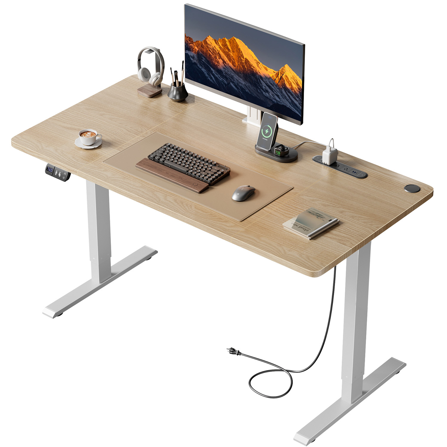 Home Office Work Table - مكتب NEBMAAX قابل لتعديل الارتفاع كهربائيًا