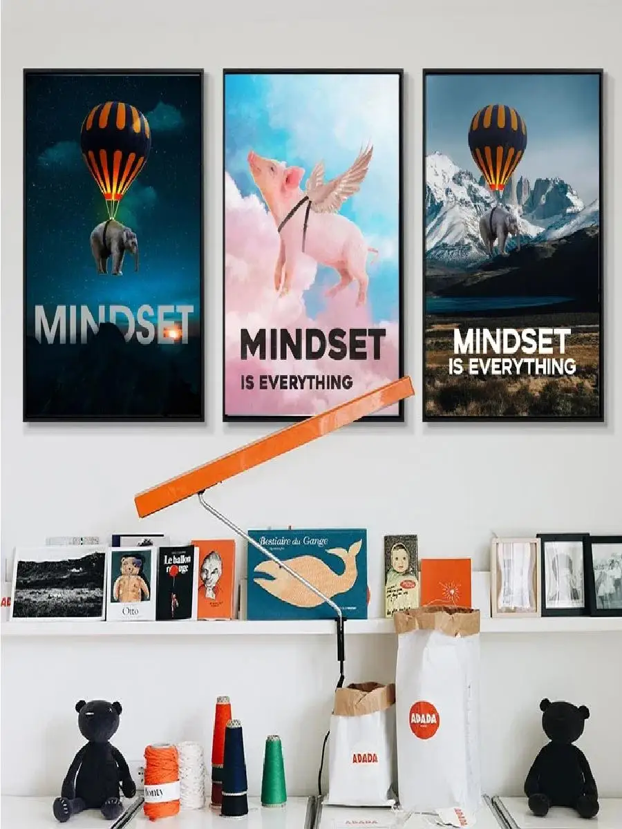 لوحة قماشية تحمل عبارات تحفيزي - مراجعة Home Office Room Inspiration وسعره