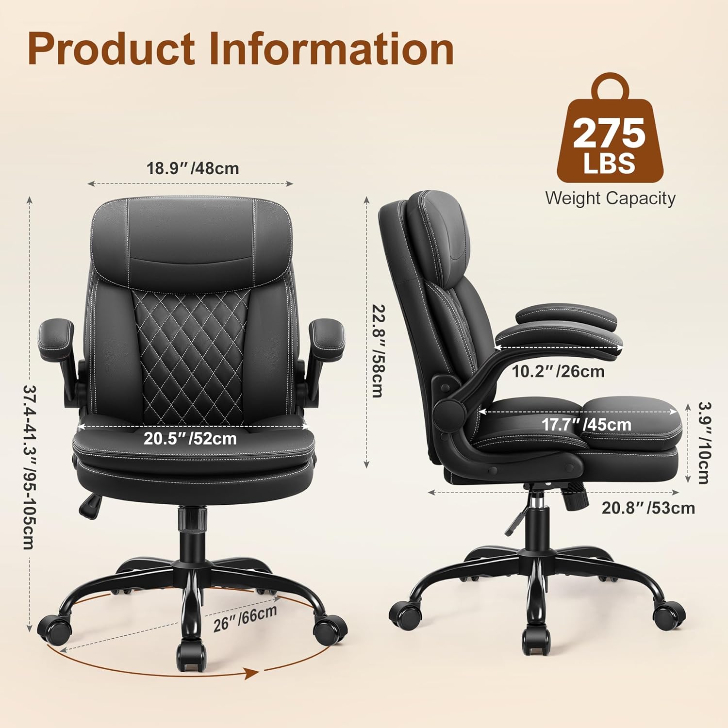 كرسي مكتب مريح مع وسادة مزدوجة - مراجعة Ergonomic Office Chair وسعره