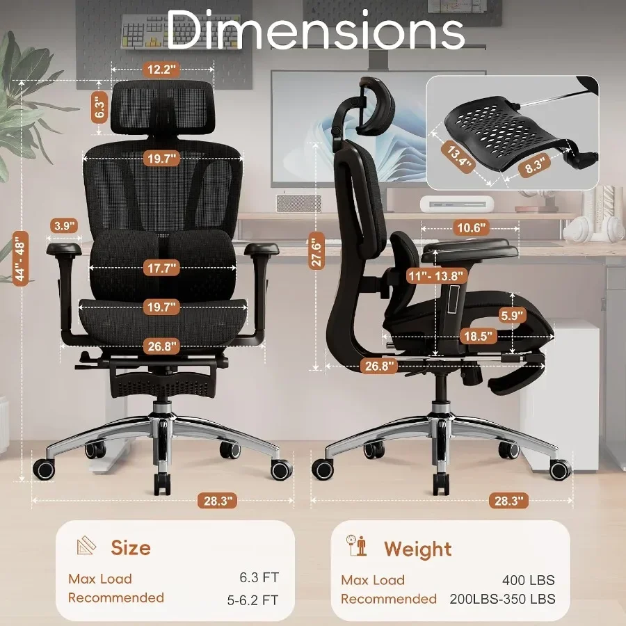 كرسي مكتب مريح بتصميم مريح للج - مراجعة Ergonomic Office Chair وسعره