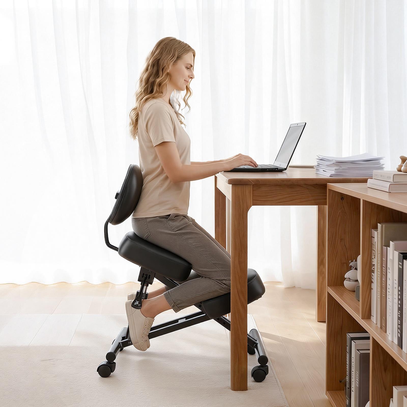 كرسي ركوع مريح بتصميم مريح، مز - مراجعة Ergonomic Office Chair وسعره