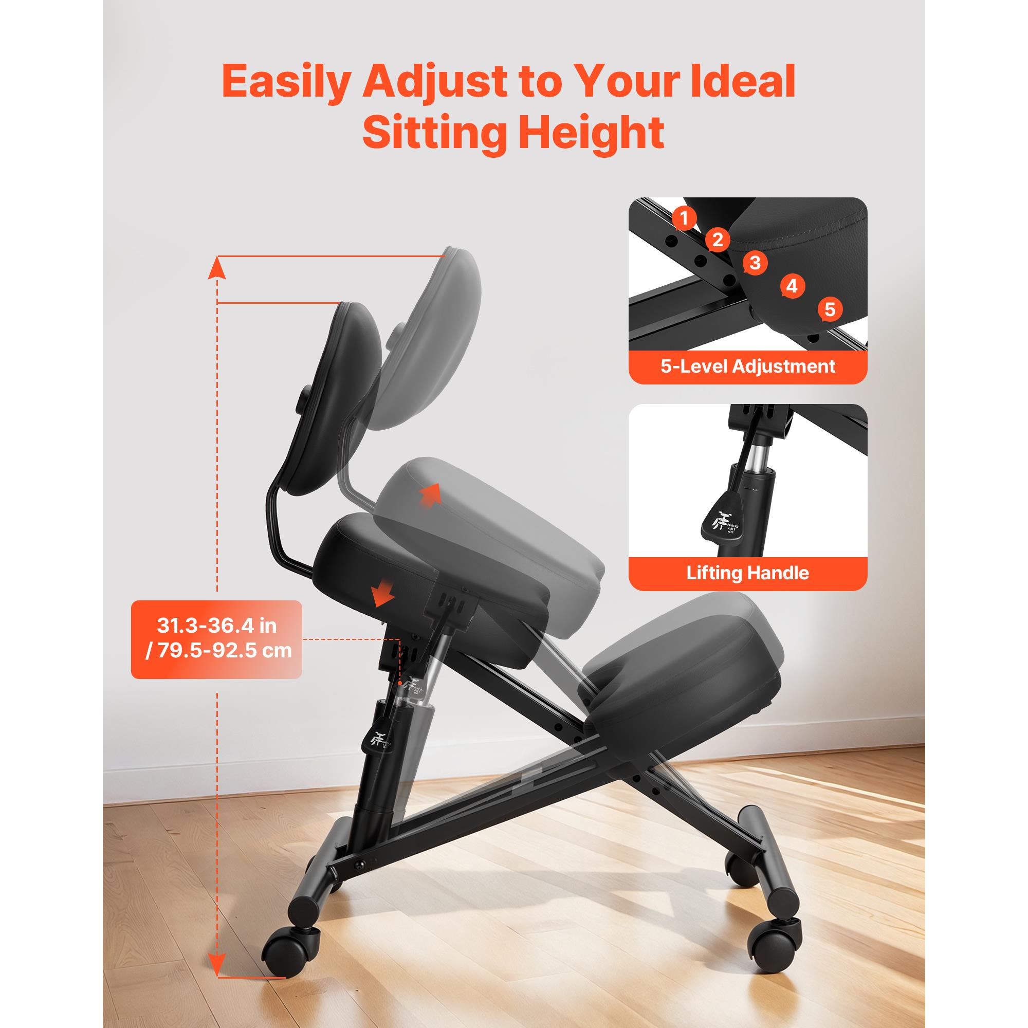 كرسي ركوع مريح بتصميم مريح، مز - مراجعة Ergonomic Office Chair وسعره