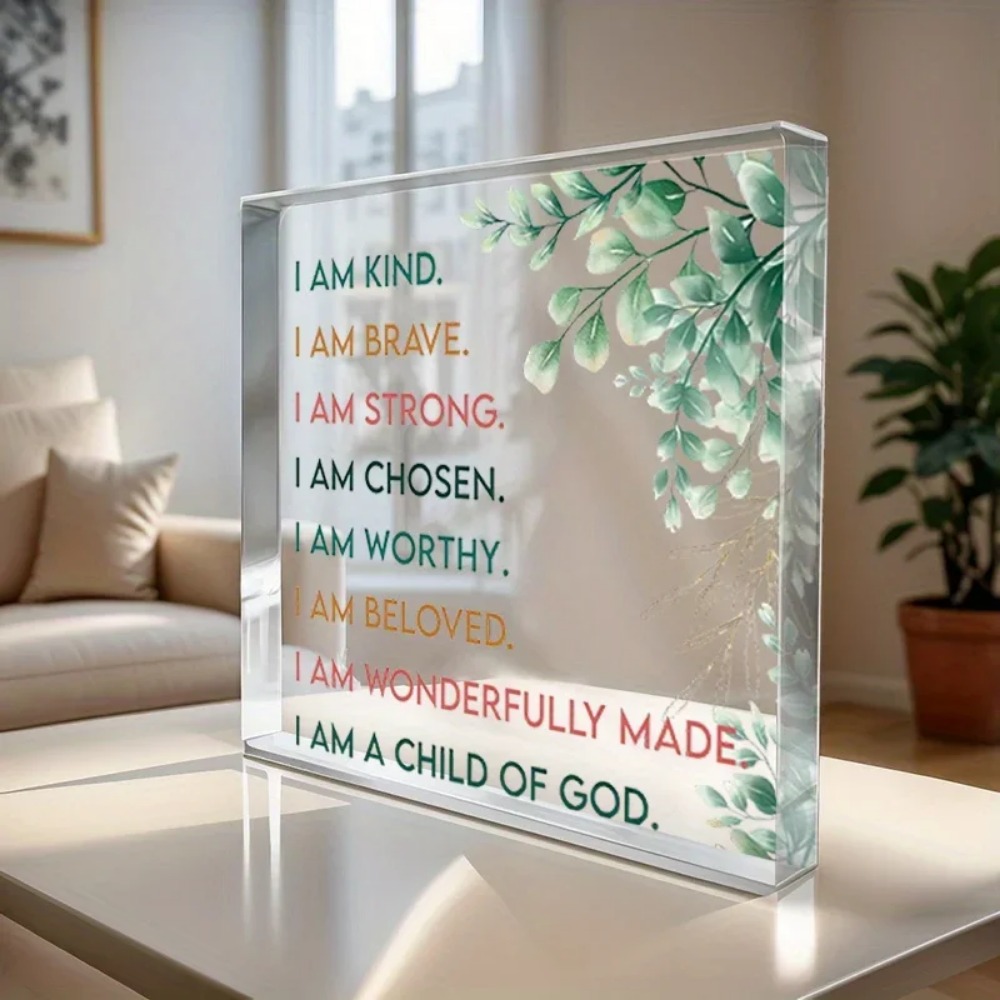 لافتة تحفيزية من الأكريليك من  - مراجعة Home Office Room Inspiration وسعره