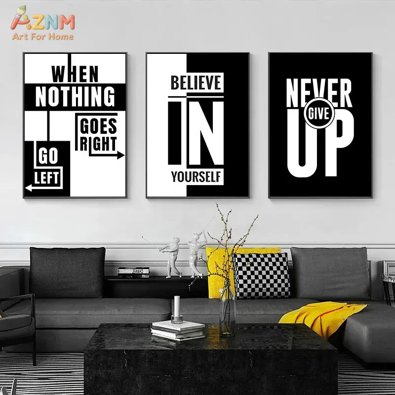 لوحة قماشية ملهمة بعبارة تحفيز - مراجعة Home Office Room Inspiration وسعره
